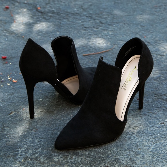 NEW🔥 Closed Toe Mules Ankle Booties Stiletto Heel - Picture 4 of 7